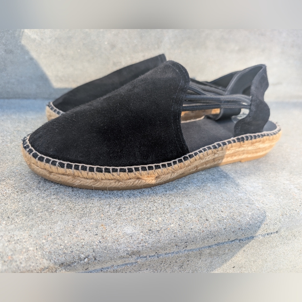 Elegant Black Suede Espadrilles